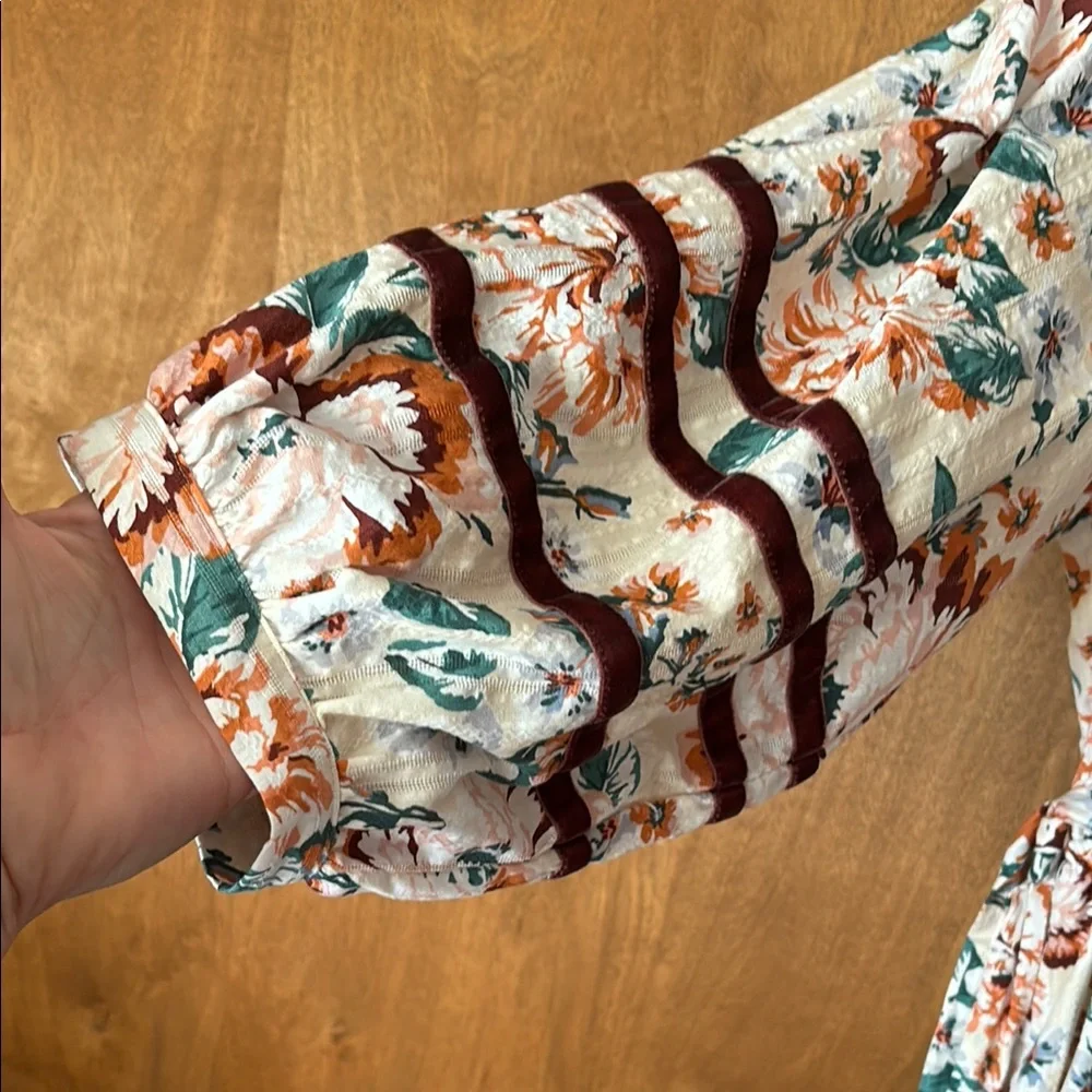Floral Long Sleeve Dress - Picture 2 of 8